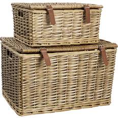 S/2 Wicker Hamper Large and Small