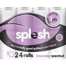 Cusheen Splesh Lavender Scented Toilet Tissue Rolls 24 Pack