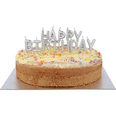 Bokstavsljus Happy Birthday Silver