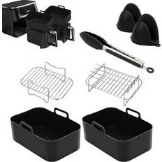 7 pcs Silicone Air Fryer Accessories for Ninja Dual AF400UK T17088 AF300UK 21.5 cm