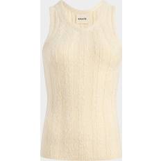 Cashmere - Dame Toppe Khaite Lena Silk And Cashmere Tank Top - White