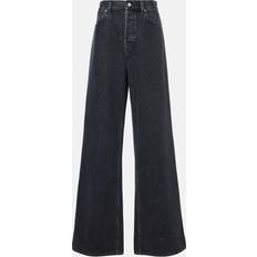 Gucci Clothing Gucci High-Rise Wide-Leg Jeans - Black