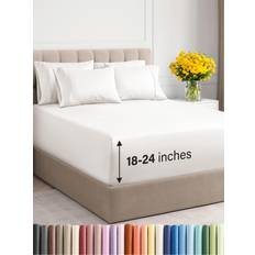 Textiles CGK Unlimited Extra Deep Cal King Set 18-24 Inch Bed Sheet