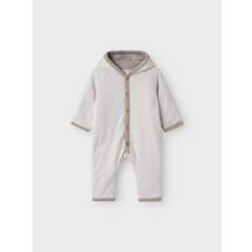 Elastan Jumpsuits Børnetøj Lil'Atelier Vapor Blue Gio Buksedragter - Mørkebeige/Greige