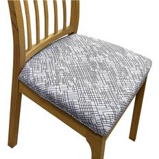 Textiles HOD Home Random Lines Print Stretch Seat Loose Chair Cover Grey