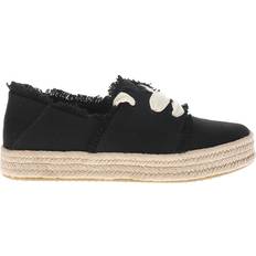 Toms Carolina Lace-Up - Black Beachside Woven/Fray