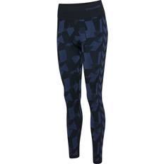 Sømløs Tights Hummel Combine Seamless Mid Waist Tights - Dame - Sort