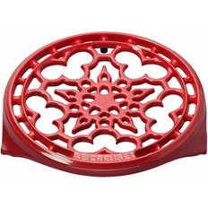 Le Creuset Trivets Le Creuset Round Pot Stand 22 cm Cast Enamel Cherry Red Trivet