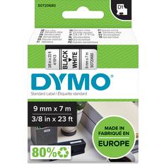 Dymo Label Cassette D1 Black on White 0.9cmx7m