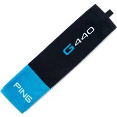 Golf Ping G440 Tri Fold Golfhandtuch Schwarz/Blau