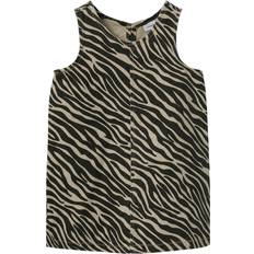 Brun Kjoler Børnetøj Name It NMFZebra Kjole - Beige