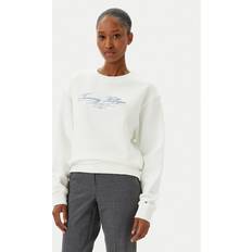 Tommy Hilfiger Tröjor Tommy Hilfiger Reg Script Tröja Sweatshirt - Vit