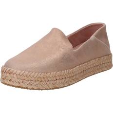 Pink Espadrilles Toms Women's Carolina Espadrille - Pale Rose Metallic Suede