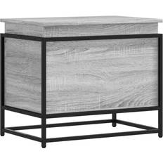 Grey Storage Boxes vidaXL with Lid Toy Box Blanket Box Grey Sonoma Engineered Wood Storage Box