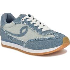 Nine West Women Sneakers Nine West Fivo Lace Up Sneakers - Denim