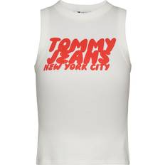 Tommy Hilfiger Rød Toppe Tommy Hilfiger Bubble Logo Slim Tank Top