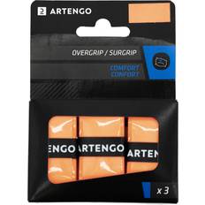 Overgrips ARTENGO Tennis Comfort Overgrip Tri-pack Orange Fluo Neon