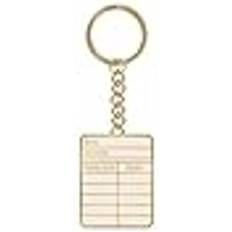 Half Moon Bay Nyckelring Metall Pulteney Press - Vitt Guld