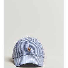 Polo Ralph Lauren Herre Kasketter Polo Ralph Lauren Seersucker Cap Cruise - Blå/Lysebrun/Sort/Hvid