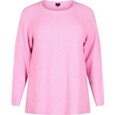 Zizzi Sweatere Zizzi Pullover Casunny - Rosa