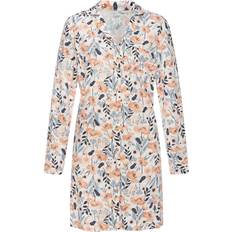 Dame - Orange Nattøj Vivance Natskjorte - Navy/Opal/Orange/Hvid