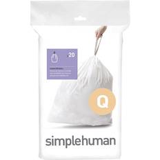 Simplehuman Cleaning Equipment & Cleaning Agents Simplehuman CW0176 Code Q Custom Fit Bin Liners Pack of 20