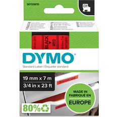 DYMO Label Cassette D1 Black on Red