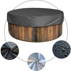 Hot Tubs Hiigyl Inflatable Hot Tub Round Cover Uv Resistant Protector One Size