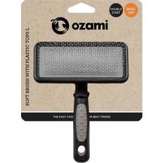 Kæledyr OZami Soft Brush With Plastic Tops Large 14.5 x 11 x 3.5 cm