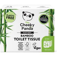 Bamboo Toilet Rolls 24 Rolls of 3 Ply Toilet Paper