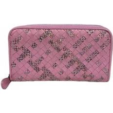Bottega Veneta Plånböcker & Nyckelhållare Bottega Veneta Preloved ZipAround Intrecciato Leather Wallet - Pink