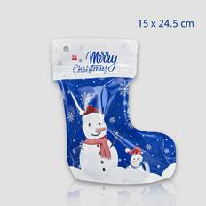 Dechoicelife Christmas Socks Gifts Bags 5pcs Blue