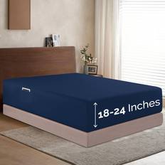 Textiles Elegant Comfort 1500 Premium Hotel Quality 18-24 Inches Deep Bed Sheet