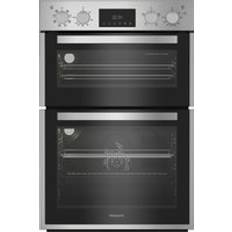 Hotpoint Dual Ovens Hotpoint DIH82DIX Built In Electric Double Oven Stainless Steel