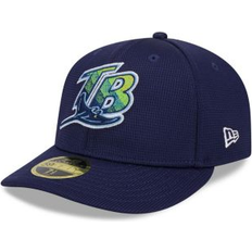 New Era Men's Navy Tampa Bay Rays 2024 Batting Practice Low Profile 59FIFTY Fitted Hat 7 1/8