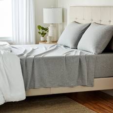 Textiles Amazon 4 Piece Set 100% Cotton Queen Light Gray Bed Sheet