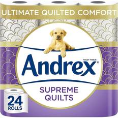 Andrex Toilet Papers Andrex Supreme Quilts Quilted Toilet Paper Roll Pack 24 Count