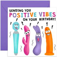 Central 23 Naughty Greeting Card for Women Positive Vibes