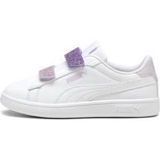 Puma Flickor Sneakers Puma Smash 3.0 Glitter Velcro V PS Sneakers - Vit