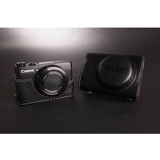 TP Original Genuine Real Leather Full Camera Case Bag Cover for Canon G7X Bottom Openning
