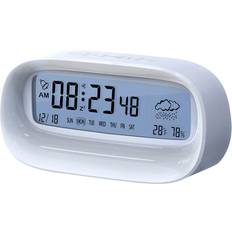 Mains Alarm Clocks Jojomino Digital Alarm Clock for Bedroom Battery Operated Desk Clock