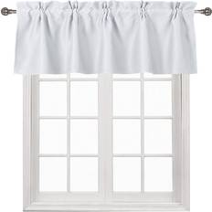 Valances DWCN Greyish White Valance 52x18 Inch Long
