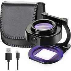 Magnifiers & Loupes Jojomino 25X Loupe Magnifier with 6 Light