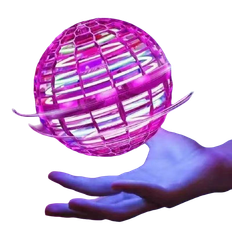 Veishet Pink Flying Orb Ball Toy Boomerang Hover Spinner Mini Drone
