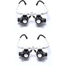 Magnifiers & Loupes Jojomino Double Eye Loupe Head Wearing Repair 2pcs