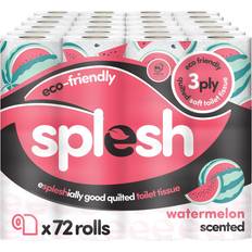 Cusheen Splesh 3-ply Toilet Roll 72 Pack
