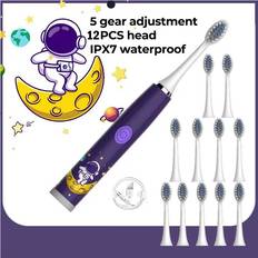 Maxpower Electric Toothbrushes & Irrigators Maxpower Children Sonic Electric Toothbrush Colorful Cartoon For Kids Rechargeable Soft Fur Automatic Waterproof With 12 Replacement
