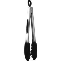 12-Inch Stainless and Silicone Tongs