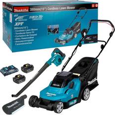 Makita DLM382PT2 18V 36V LXT Cordless Lawn 5Ah Battery Powered Mower