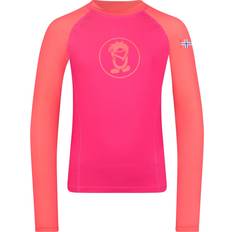 Drenge - Polyester Skjorter Trollkids Kid's Kvalvika Shirt Funktionsshirt Børn - Pink